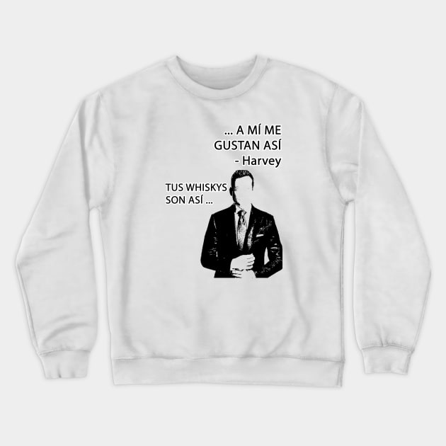 FILOSOFIA DE HARVEY SPECTER Crewneck Sweatshirt by Clan de Whiskeros